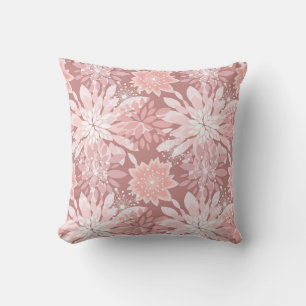 Spring pink flora patterns cushion
