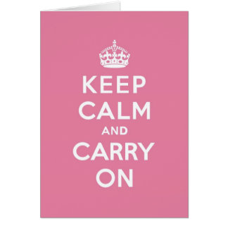 Spring Pink Keep Calm and Carry On