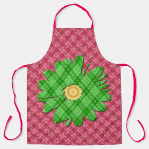 Spring pink n green apron