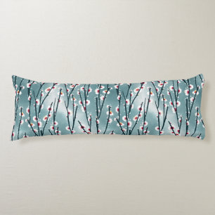 Spring Plum Blossom Floral Pattern Body Cushion