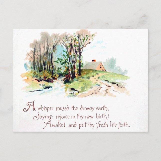 Spring Poem Postcard (Front)