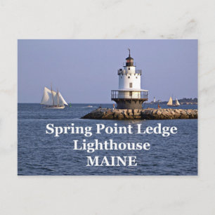 Spring Point Ledge Lighthouse, Maine Postcard