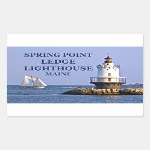Spring Point Ledge Lighthouse, Maine Stickers