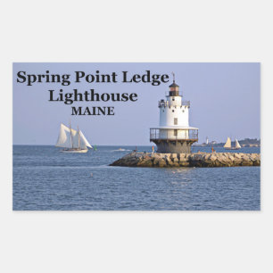 Spring Point Ledge Lighthouse, Maine Stickers