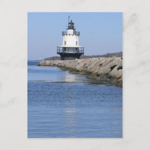 Spring Point Ledge Lighthouse-New England Postcard