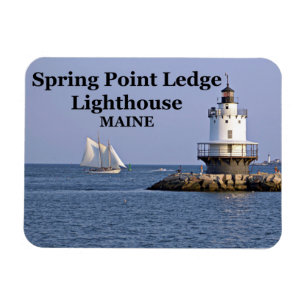 Spring Point Ledge Lighthouse, Photo Magnet
