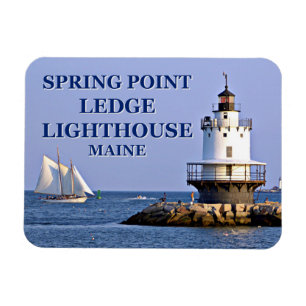 Spring Point Ledge Lighthouse, Photo Magnet