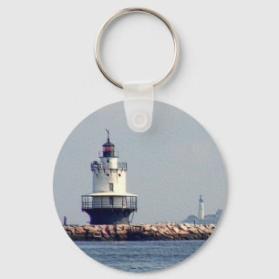 Spring Point Light and Portland Head Light Key Ring