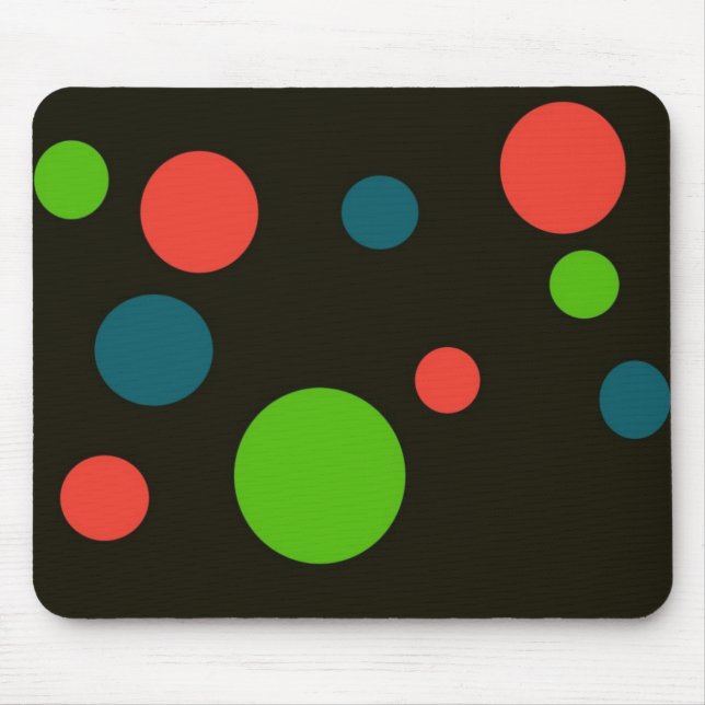 Spring Polka Dot Mousepad (Front)