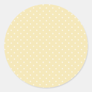 Spring Polka Dots Classic Buttercream Round Sticker