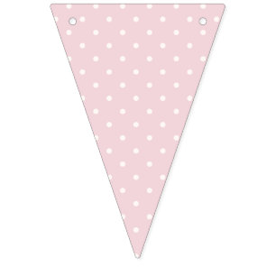 Spring Polka Dots Classic Soft Blush Bunting