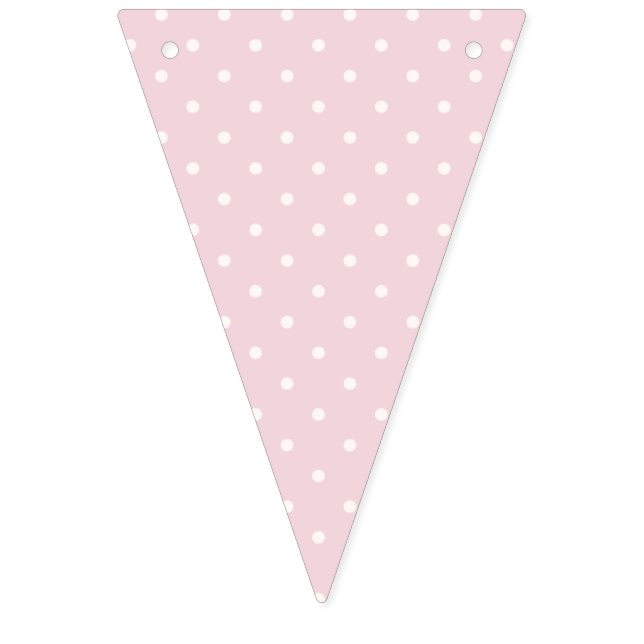 Spring Polka Dots Classic | Soft Blush Bunting (First Flag)