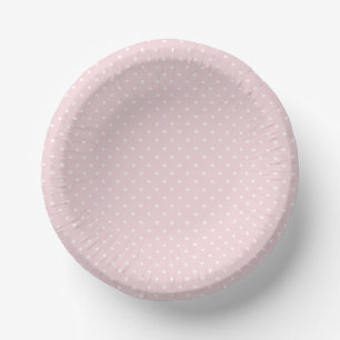 Spring Polka Dots Classic   Soft Blush Paper Plate