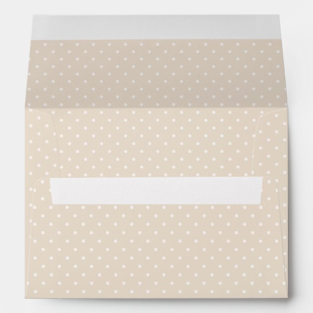 Spring Polka Dots Classic | Soft Linen Envelope (Back (Bottom))