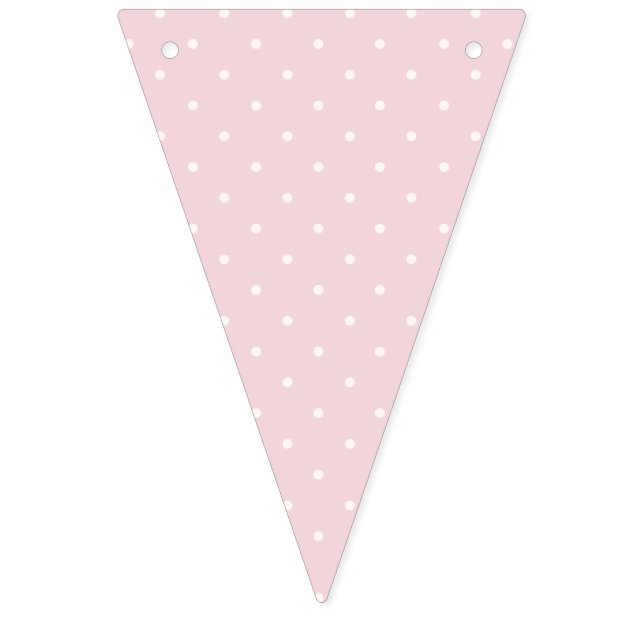 Spring Polka Dots Mcro | Soft Blush Bunting (First Flag)