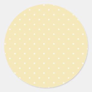 Spring Polka Dots Micro Buttercream Classic Round Sticker