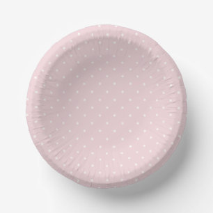 Spring Polka Dots Micro   Soft Blush Paper Plate