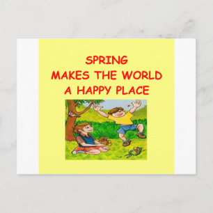spring postcard