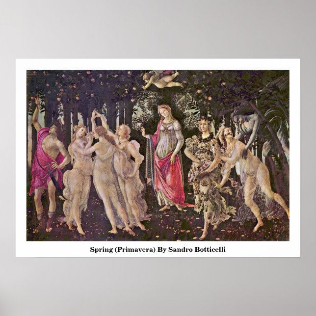 Spring (Primavera) By Sandro Botticelli Poster (Front)