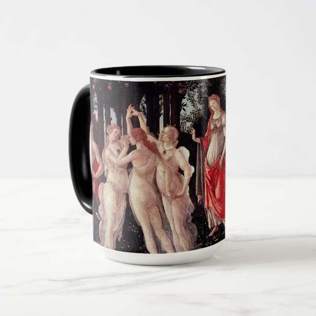 Spring Primavera Sandro Botticelli Renaissance Mug (Front Left)