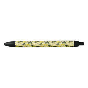 Spring Primroses Black Ink Pen