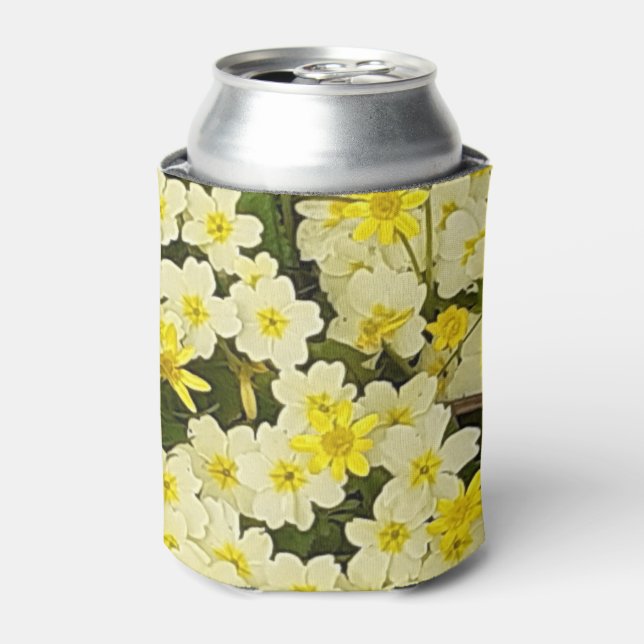 Spring Primroses Can Cooler (Can Front)