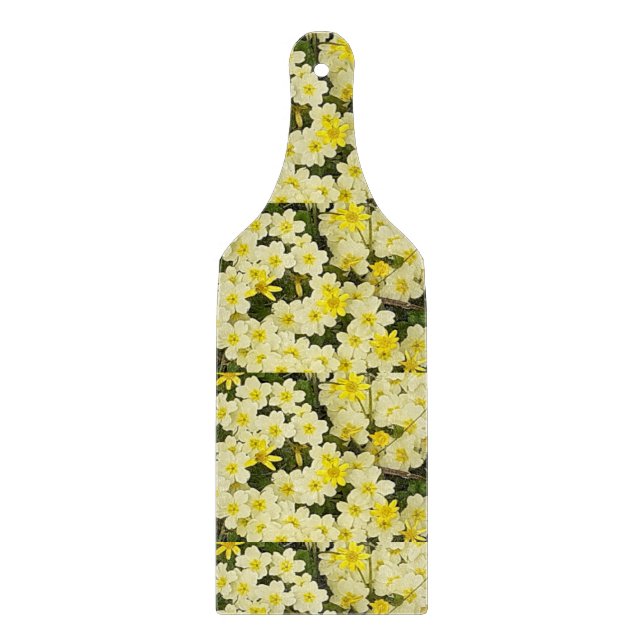 Spring Primroses Cutting Board (Front)