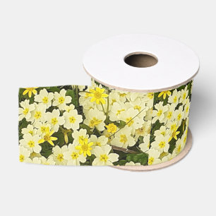 Spring Primroses Grosgrain Ribbon