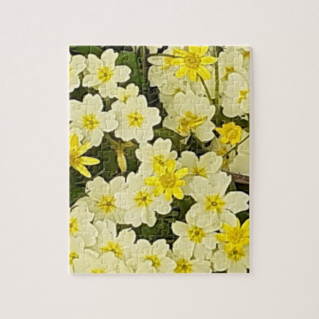 Spring Primroses Jigsaw Puzzle (Vertical)