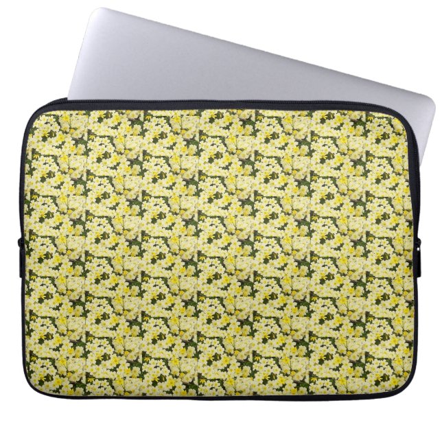 Spring Primroses Laptop Sleeve (Front)