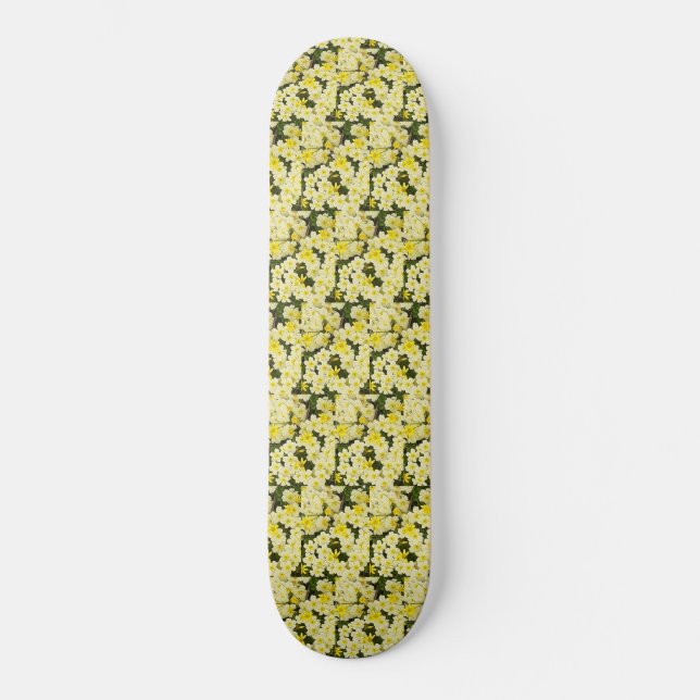 Spring Primroses Skateboard (Front)