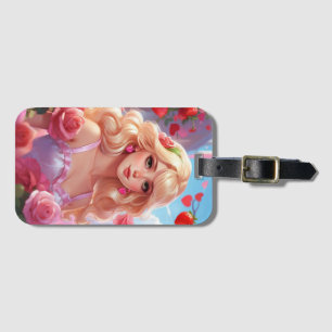 Spring princess luggage tag