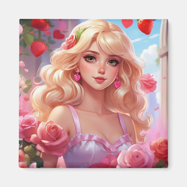 Spring princess  magnet (Front)