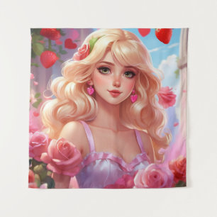 Spring princess  tapestry