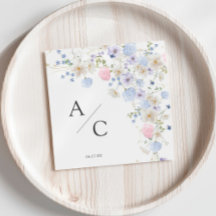 Spring Purple & Pink Wildflowers Wedding