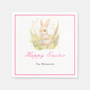 Spring Rabbit Easter Brunch Napkin