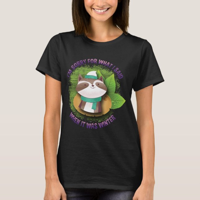 Spring raccoon T-Shirt (Front)