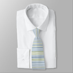 Spring Rain and Tropical Blue Stripes Tie