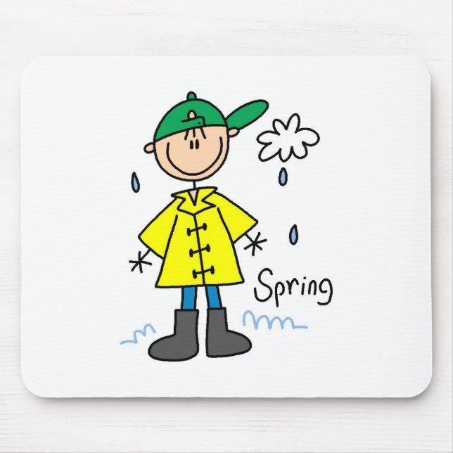 Spring Rain  Mouse Pad (Front)