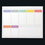 Spring Rainbow Weekly Planner Tear Off Notepad<br><div class="desc">Simple and colourful Spring Rainbow Weekly Planner Tear Off Notepad is perfect for home,  office or school.  Great gift for anyone who loves to organise.</div>