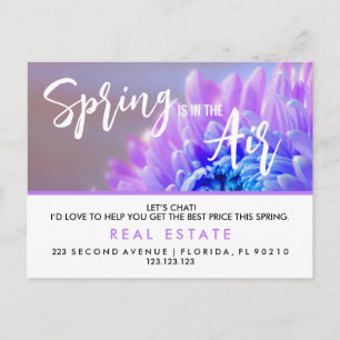 Spring Real Estate Marketing Postcard   Custom Age