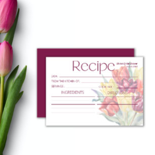 Spring red yellow tulips Recipe