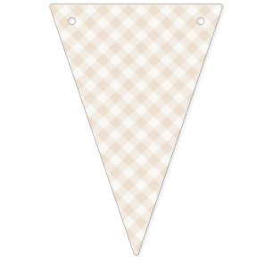 Spring Retro Gingham Soft Linen Bunting