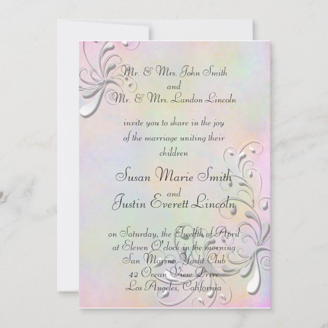 Spring Rhapsody 5x7 Invitation (Front)