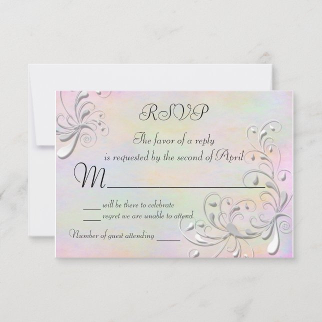 Spring Rhapsody RSVP Card (Front)