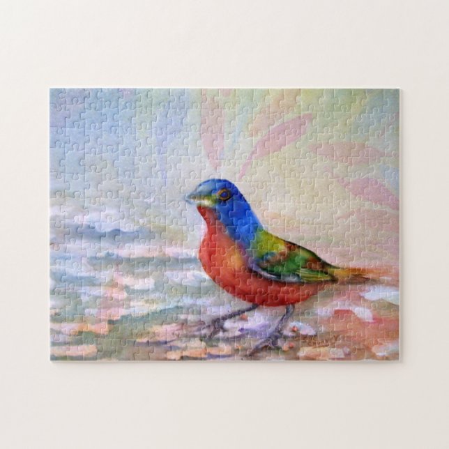 Spring Robin Jigsaw Puzzle (Horizontal)