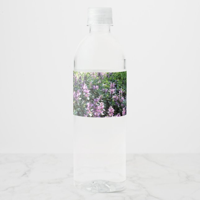 Spring Rock Garden, Lamium Water Bottle Label (Front)