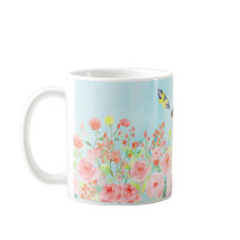 spring roses butterflies watercolor customisable