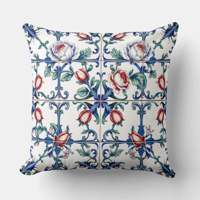 spring roses pillow (Front)