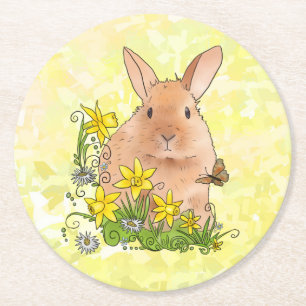 spring round paper coaster